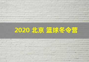 2020 北京 篮球冬令营